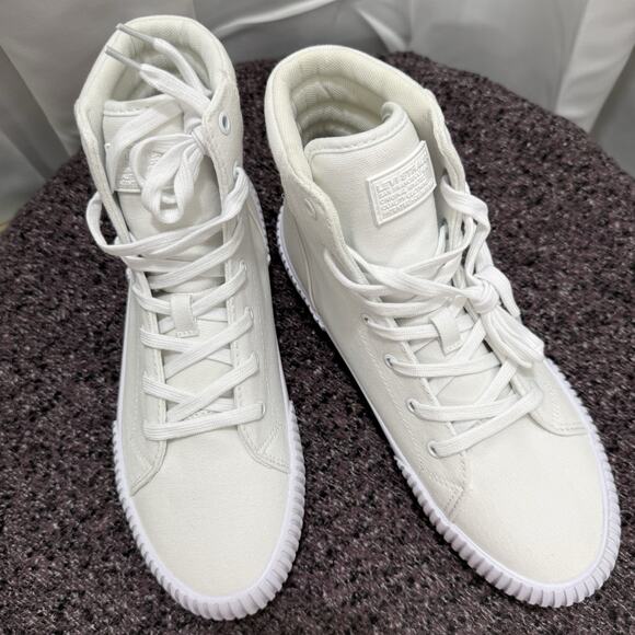 Levi's Womens Canvas Hightop Fashion Sneaker Shoe Size 9 - Picture 1 of 12